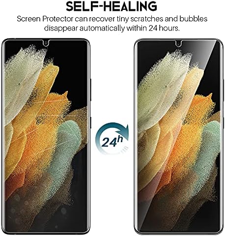 LK [2+2 חבילה] עבור 2 חבילות Samsung Galaxy S21 מגן מסך אולטרה [לא זכוכית] 6.8 אינץ